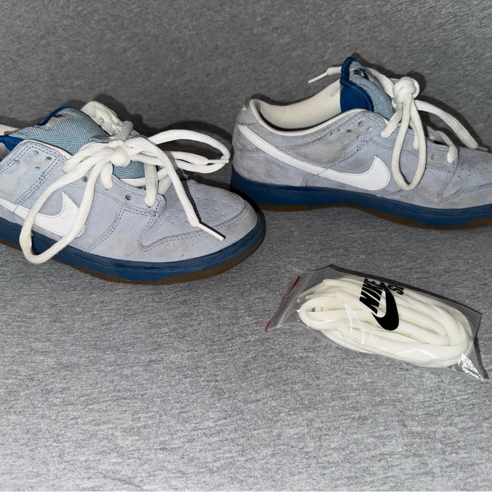 Nike Dunk Low Pro SB Boarder Blue & White Size 6 - Picture 6 of 10